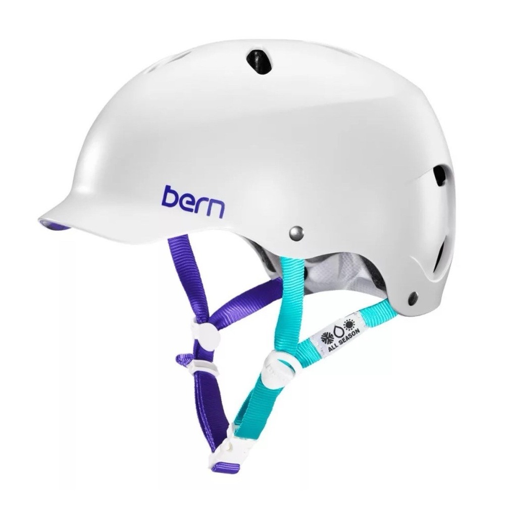 Bern Lenox Women's Sport Helmet -‎ Satin White - Size M/L (55.5-59cm) - NWT
